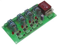 Opto-Coupled 230v Interface with four DPDT Relays