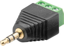 3.5mm Stereo Plug with Screw Terminals