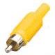 Yellow Plastic Phono Plug