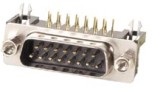 15 Way D Plug (Male) - PCB 90