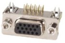15 Way High Density D Socket (Female) - PCB 90