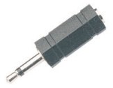 3.5mm Mono Plug - 3.5mm Stereo Socket Adaptor