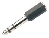 6.35mm Stereo Plug - 3.5mm Stereo Socket Adaptor