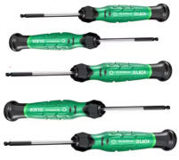 5 Piece Precision Ball Ended Hex Driver Set 1.3-3.0mm