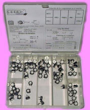 77 Assorted horizontal pre-set potentiometers