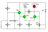 Lie Detector Circuit Diagram