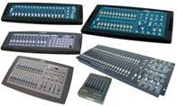 Lighting Desks for Bands, Schools and Theatres.